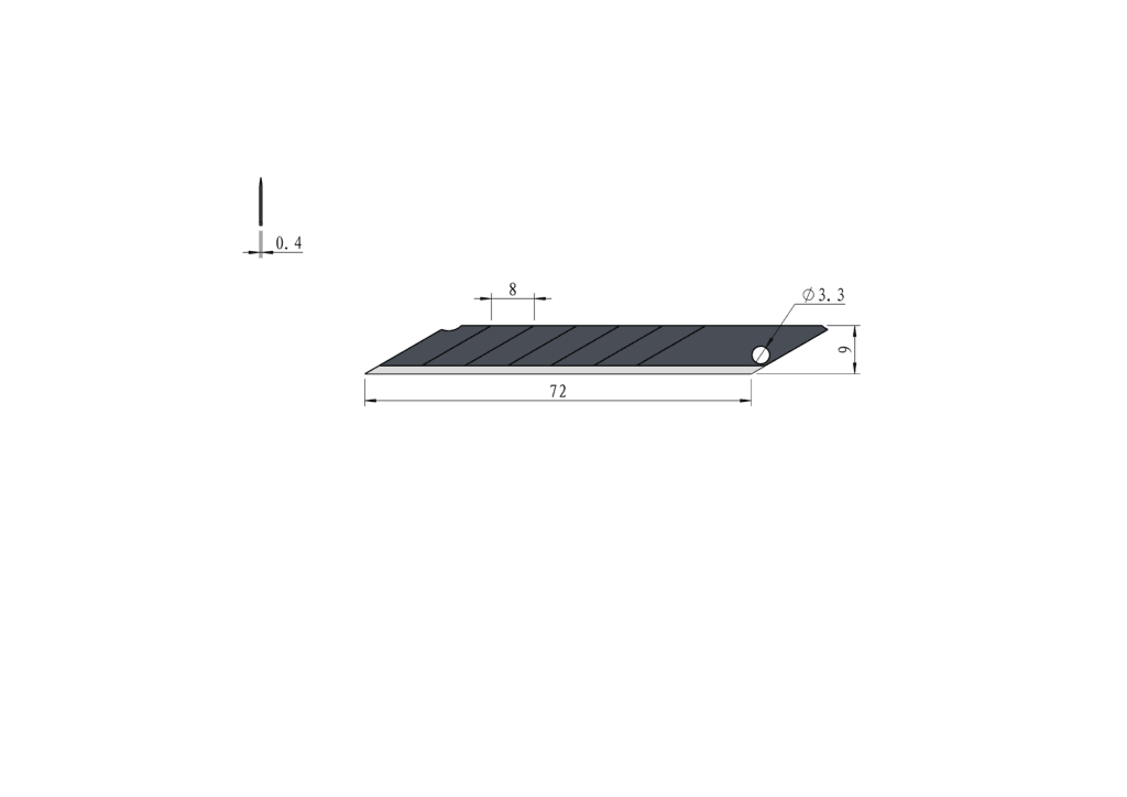 Sharp black blade NX-A010