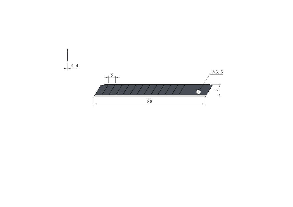Sharp black blade NX-A011