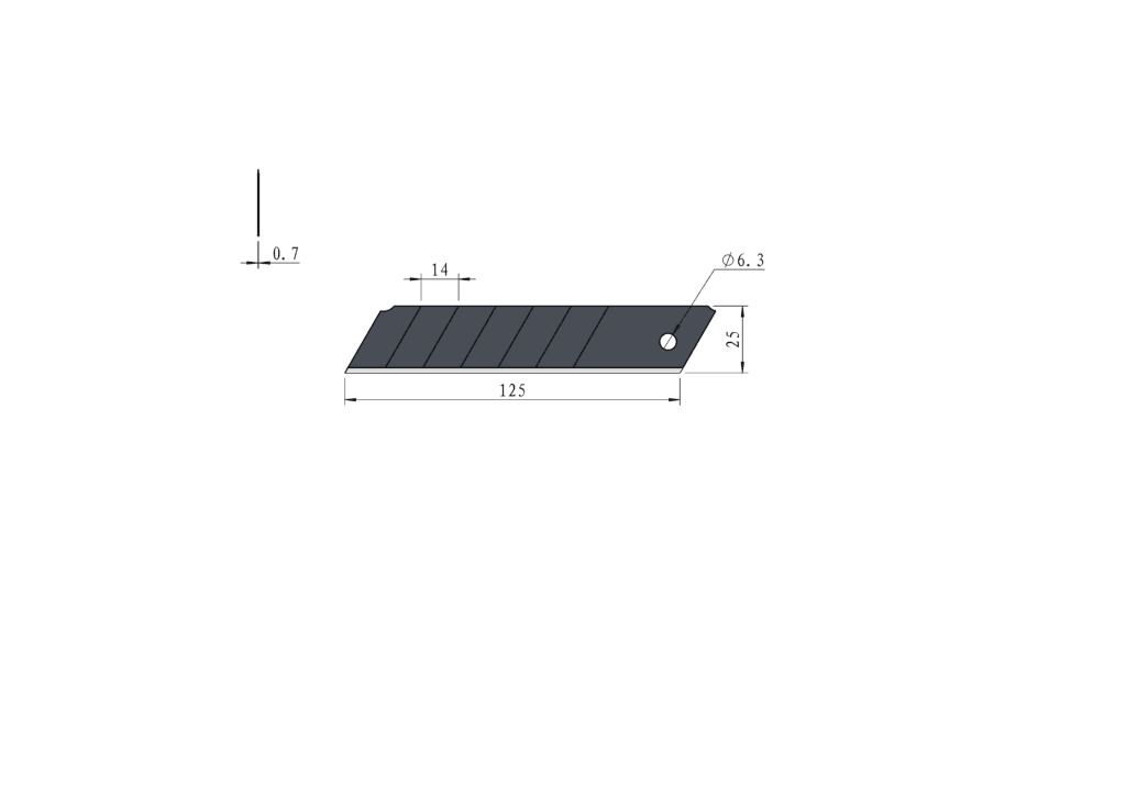 Sharp black blade NX-A013