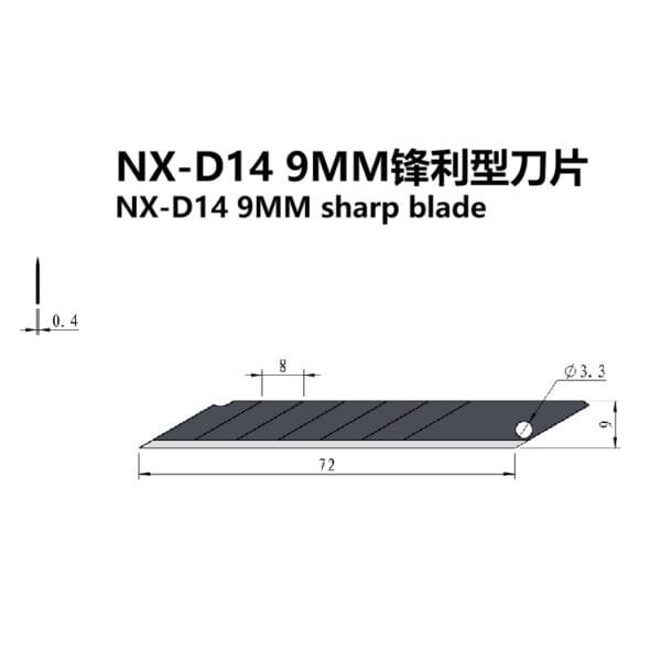 NX-D14 9MM sharp blade