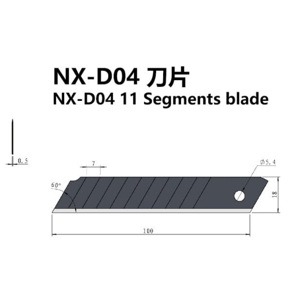 NX-D04 11 Segments blade