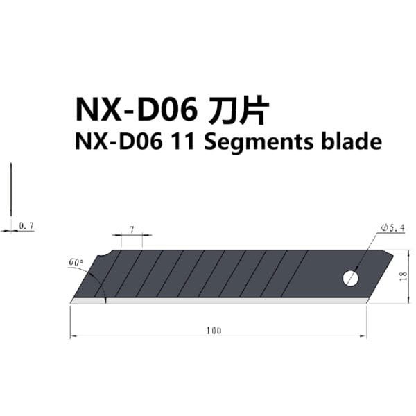 NX-D06 11 Segments blade